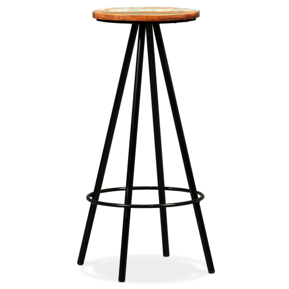 Scaune de bar, 2 buc., lemn masiv reciclat - 1 | YEO