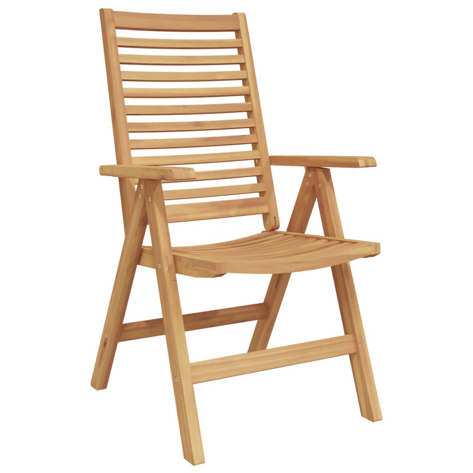Scaune de grădină pliabile 4 pcs Lemn solid de tec, Scaune de grădină 2 pcs Lemn solid de tec - 3 | YEO