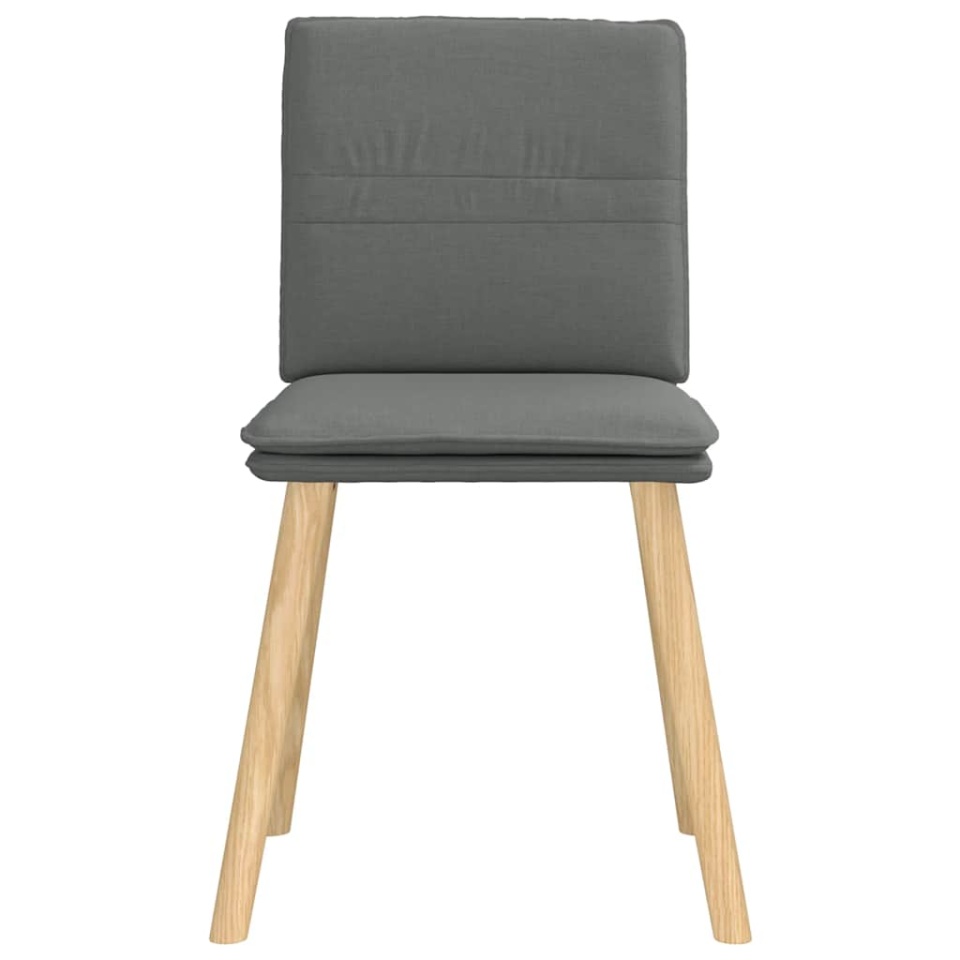Scaune de sufragerie, 2 buc., gri închis, material textil - 3 | YEO