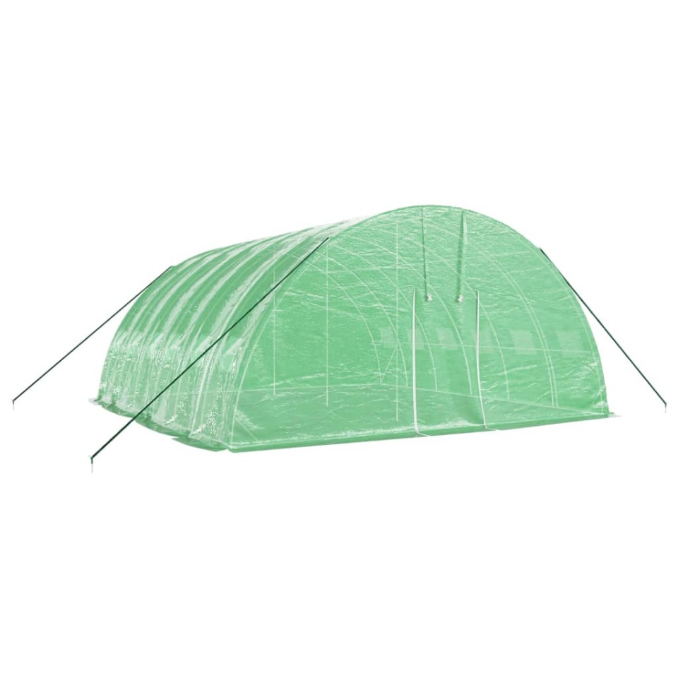 Seră cu cadru din oțel, verde, 36 m², 6x6x2,85 m - 2 | YEO
