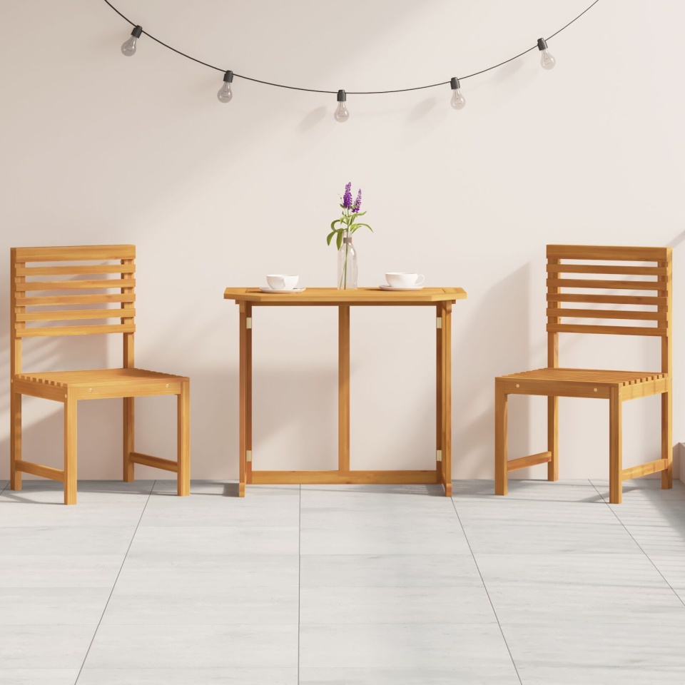 Set Bistro Grădină 3 Piese Lemn Masiv Acacia - 3 | YEO