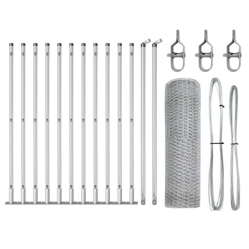 Set de Garduri Set de 2 Oțel Galvanizat 25 x 0.5 m Rezistent - 1 | YEO