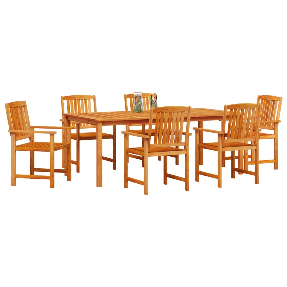 Set de Masă pentru Grădină , 7 Piese, Lemn Solid de Acacia - 2 | YEO