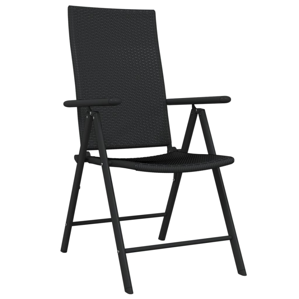 Set de servit masa pentru grădină, 7 piese, negru - 2 | YEO