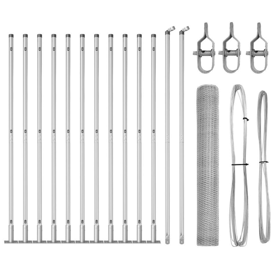 Set gard Set de 2 Oțel galvanizat 25 x 1.2 m Rezistent - 1 | YEO
