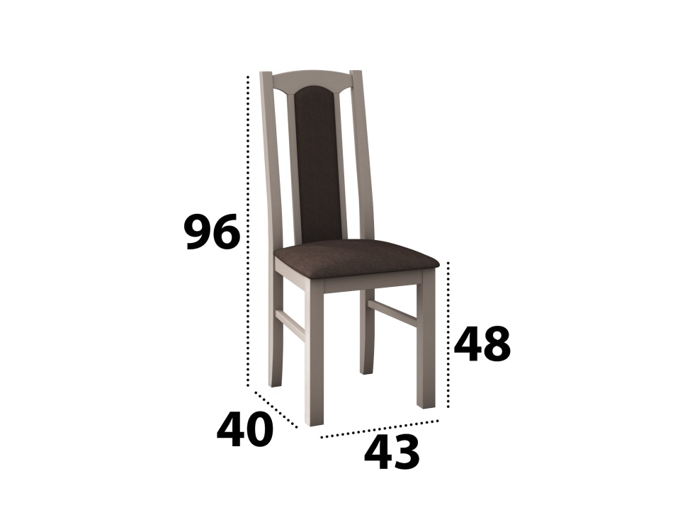 Set masa extensibila 160x200cm cu 6 scaune tapitate, mb-12 venus1 si s-37 boss7 s6, sonoma, lemn masiv de fag, stofa - 3 | YEO