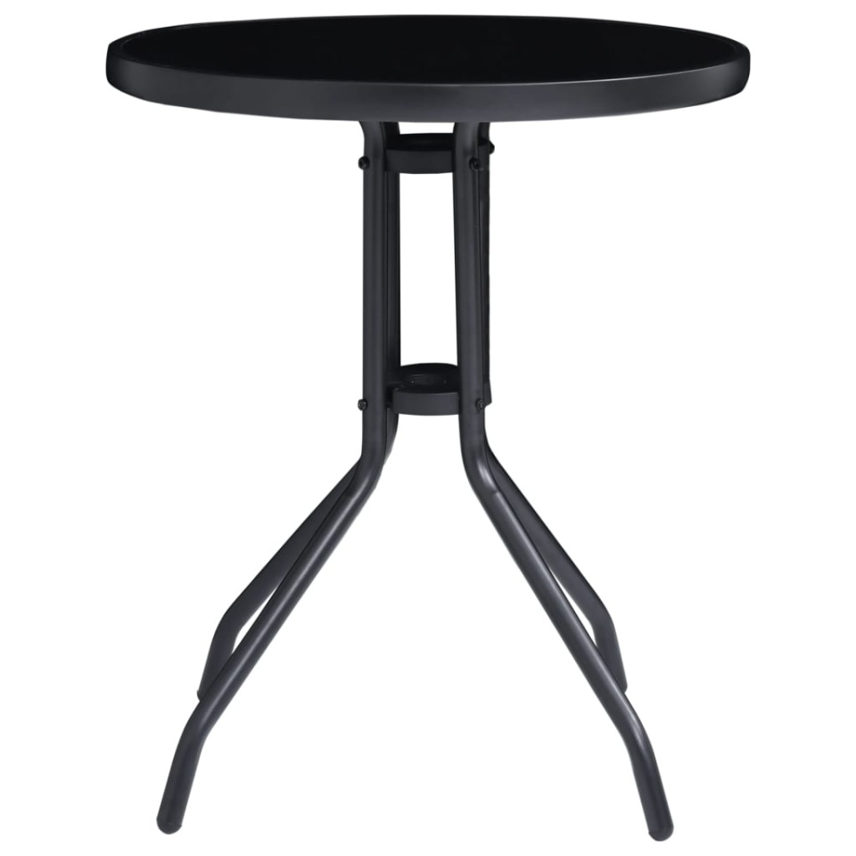 Set mobilier bistro, 3 piese, negru și antracit - 2 | YEO