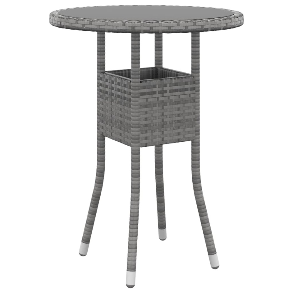 Set mobilier de grădină, 3 piese, gri, poliratan - 2 | YEO