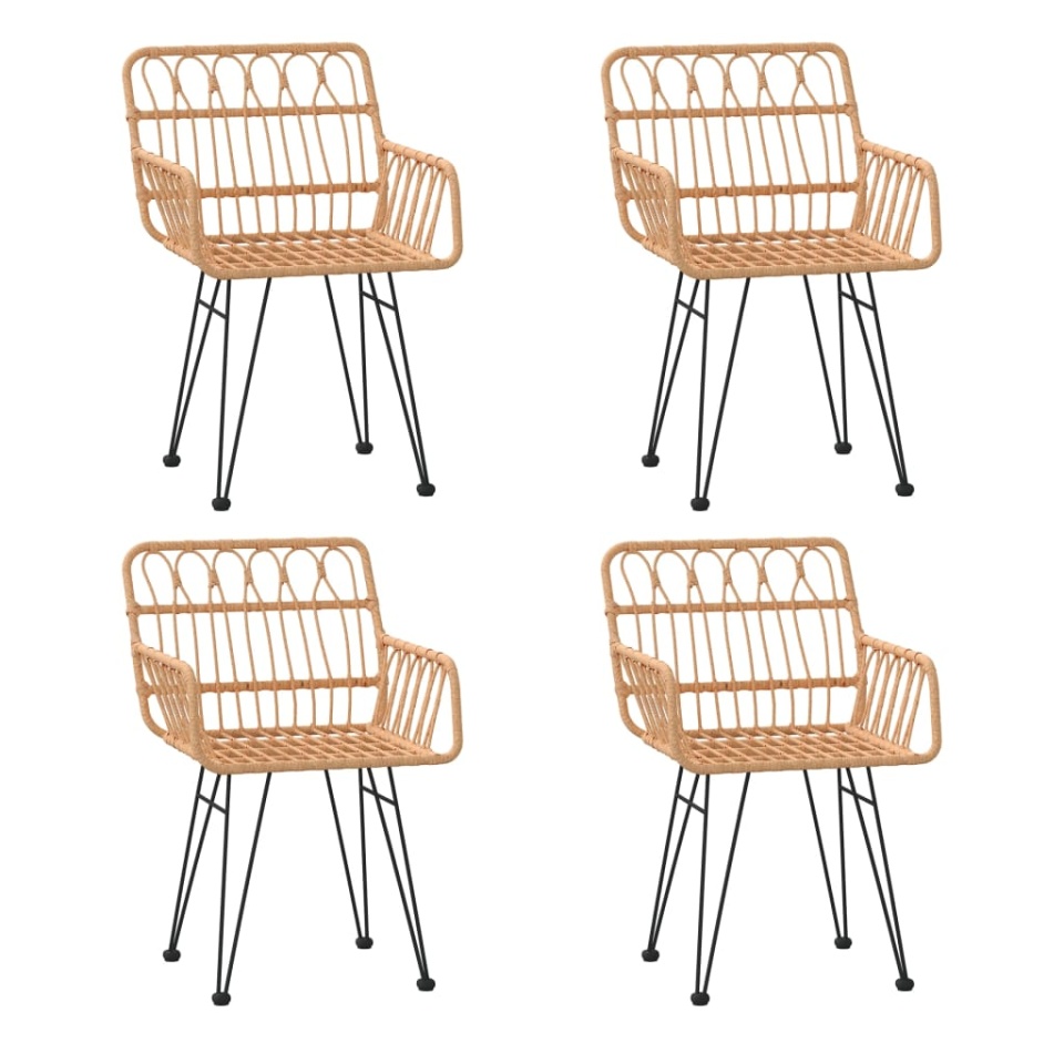 Set mobilier de grădină, 5 piese, poliratan - 3 | YEO