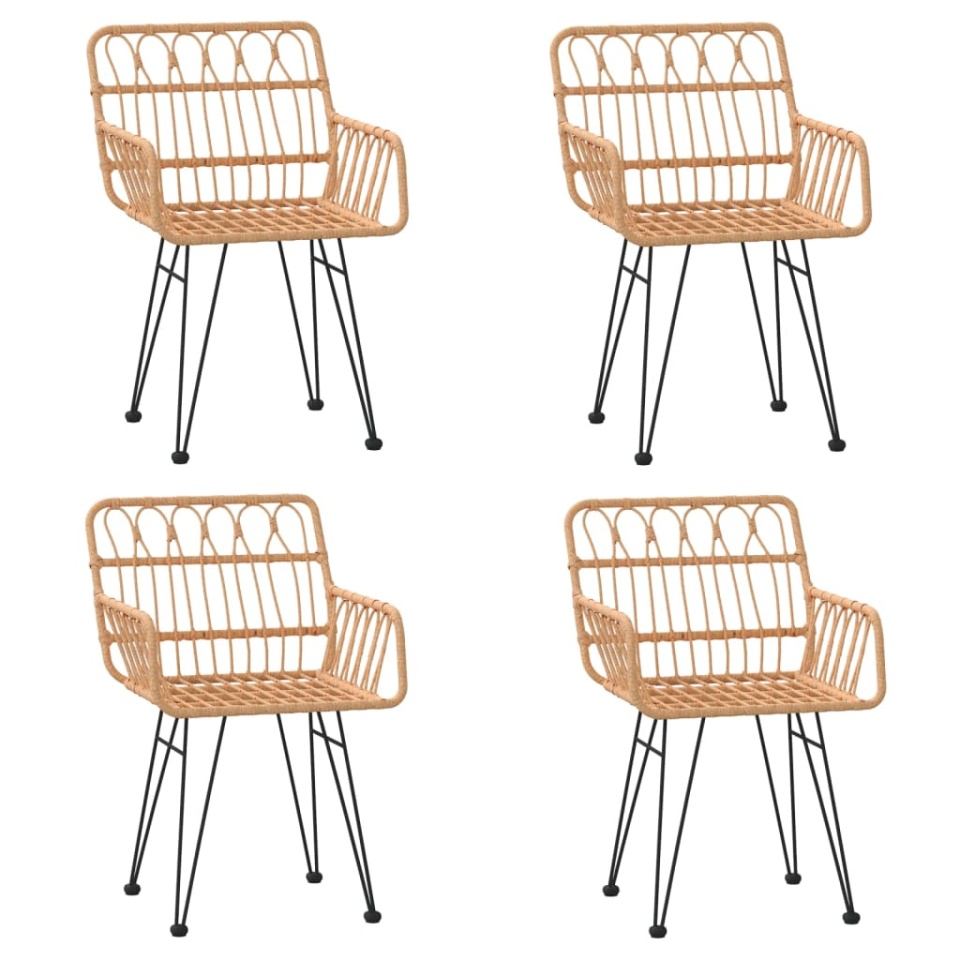 Set mobilier de grădină, 5 piese, poliratan - 3 | YEO