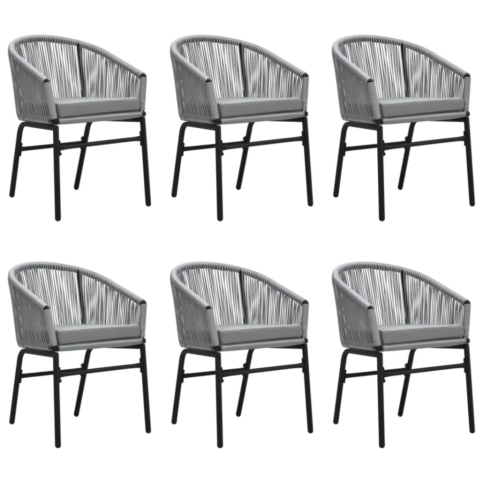 Set mobilier de grădină, 7 piese, gri - 2 | YEO