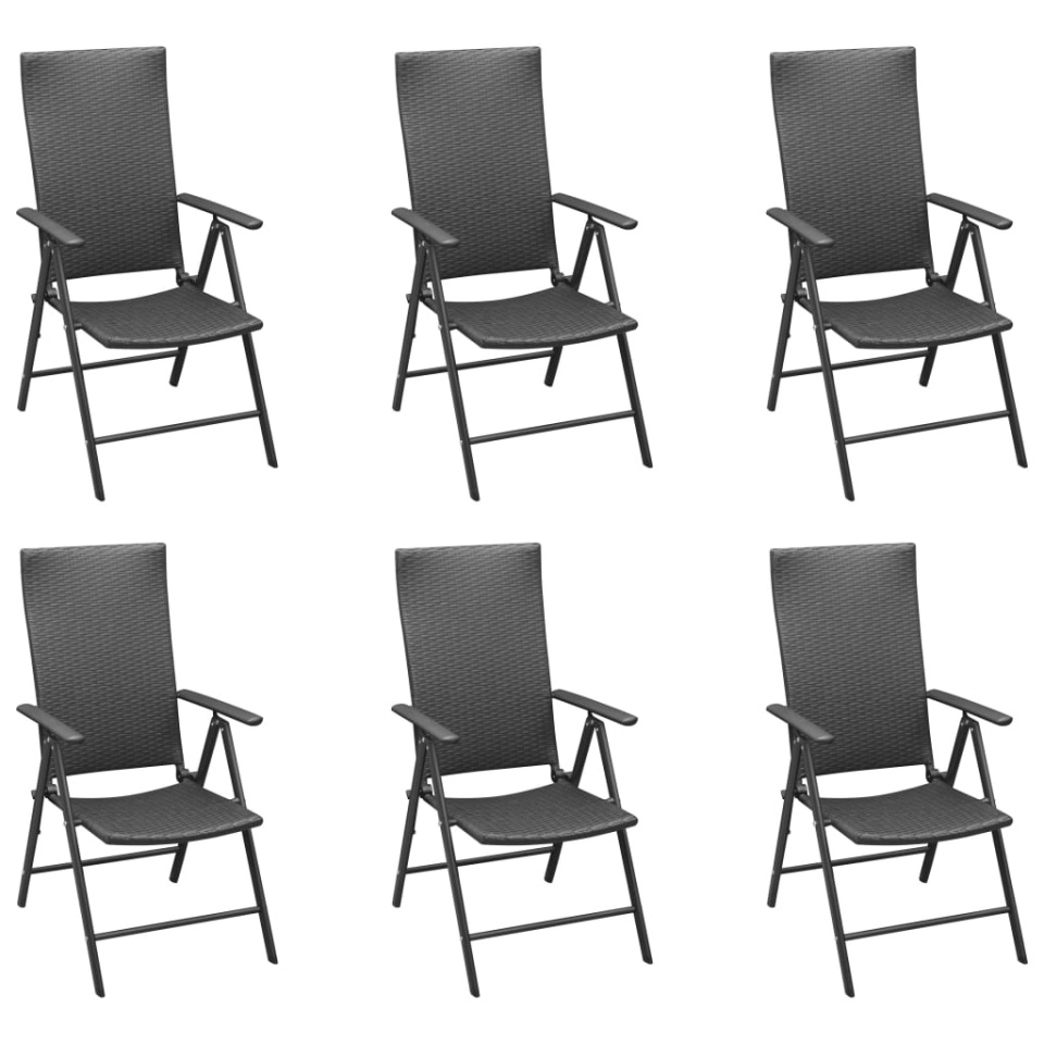Set mobilier de grădină, 7 piese, negru - 2 | YEO