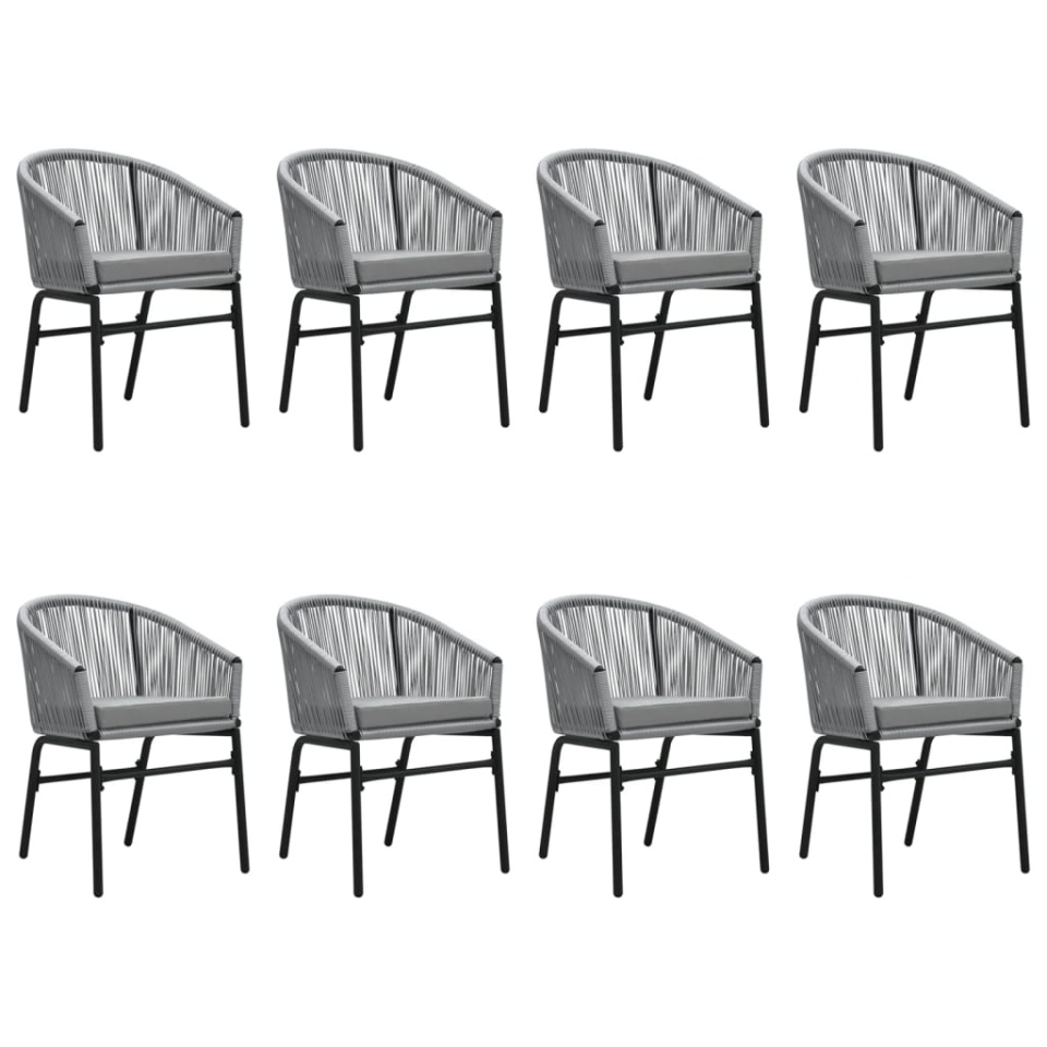 Set mobilier de grădină, 9 piese, gri - 2 | YEO