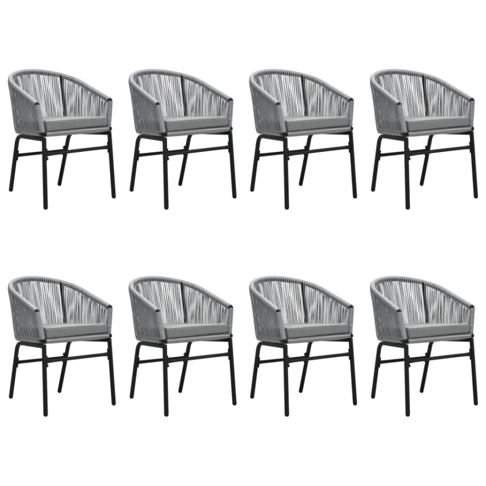 Set mobilier de grădină, 9 piese, gri - 2 | YEO