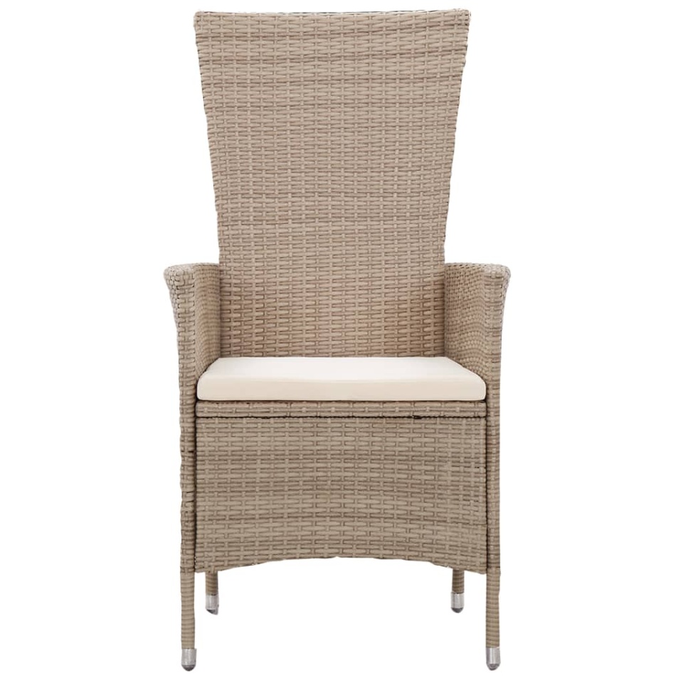 Set mobilier de grădină, cu perne, 3 piese, bej - 3 | YEO