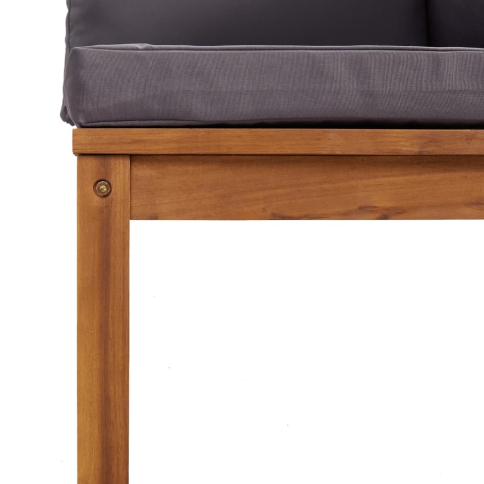 Set mobilier de grădină cu perne, 3 piese, lemn masiv de acacia - 3 | YEO