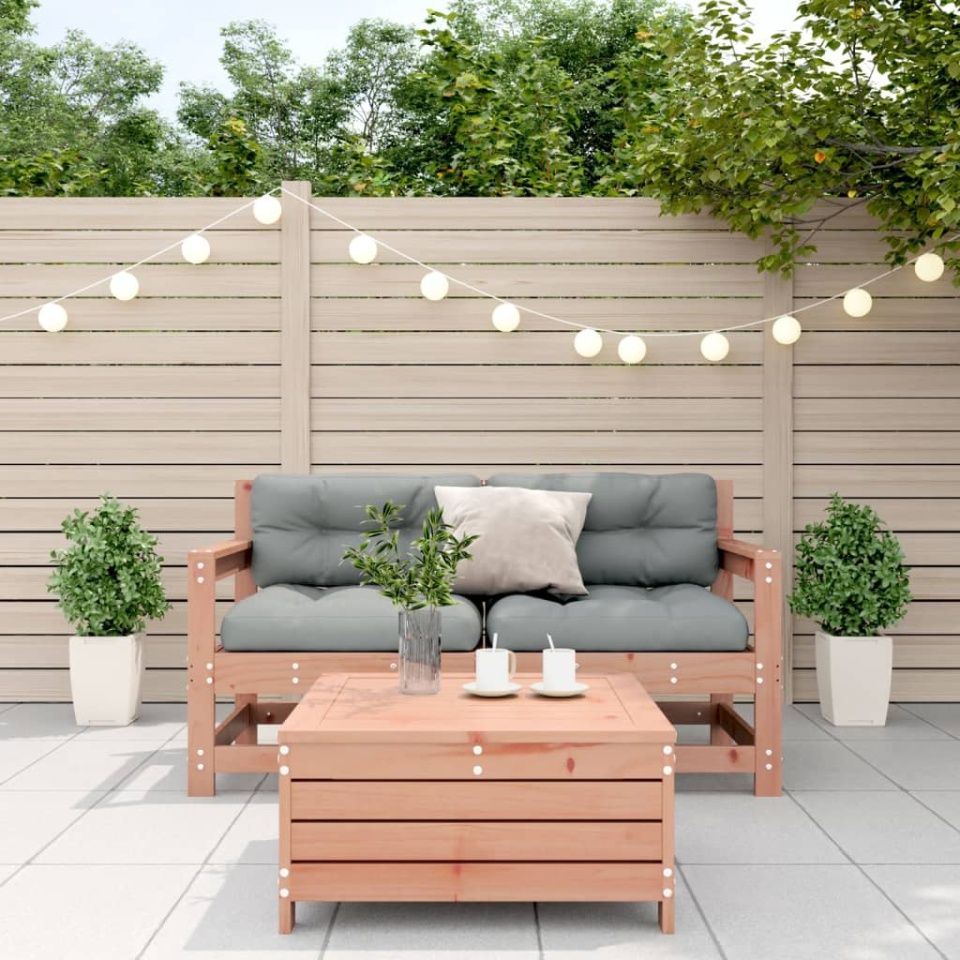 Set mobilier de grădină cu perne, 3 piese, lemn masiv douglas - 2 | YEO