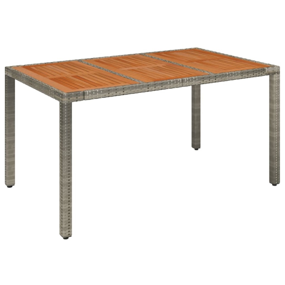 Set mobilier de grădină cu perne, 5 piese, gri, poliratan - 2 | YEO