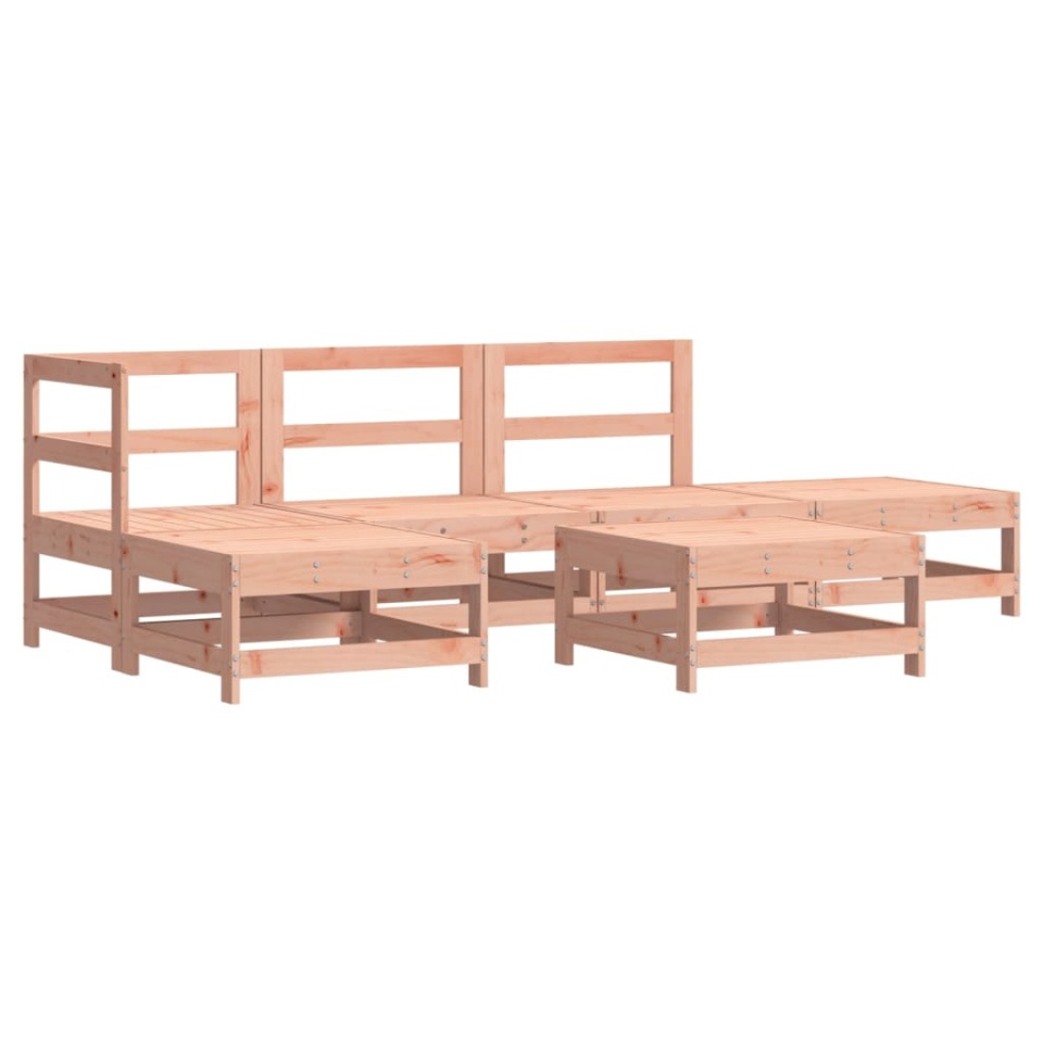 Set mobilier de grădină cu perne, 6 piese, lemn masiv Douglas - 2 | YEO