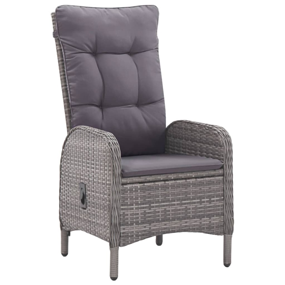 Set mobilier pentru grădină, 7 piese, gri - 4 | YEO