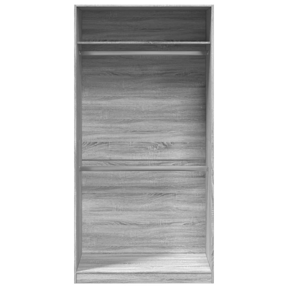 Șifonier, gri sonoma, 100x50x200 cm, lemn prelucrat - 3 | YEO