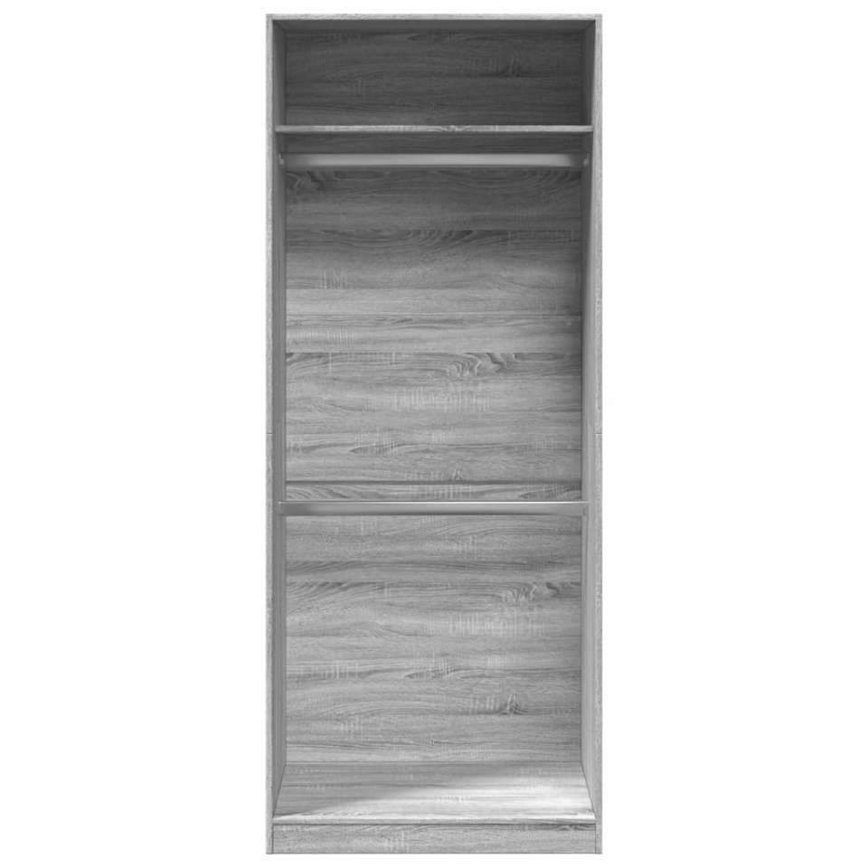 Șifonier, gri sonoma, 80x50x200 cm, lemn prelucrat - 3 | YEO