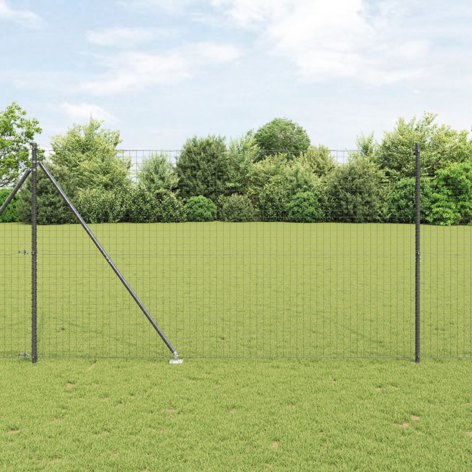 Stâlpi de gard cu spike 26 buc Ø32 mm 170 cm Oțel galvanizat