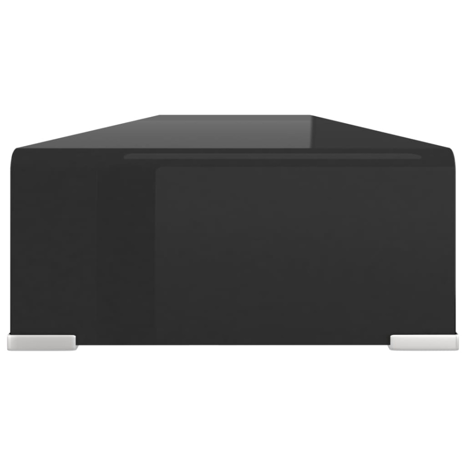 Stand TV/Suport monitor sticlă, 120x30x13 cm, negru - 3 | YEO