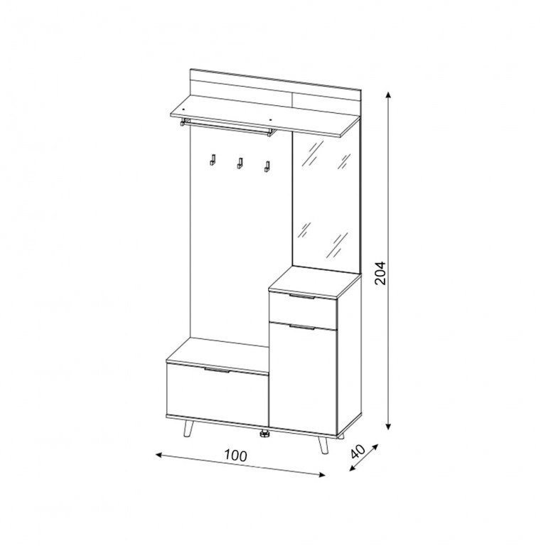 Stejar Nordic A Cuier Artisan/Alb - 1 | YEO