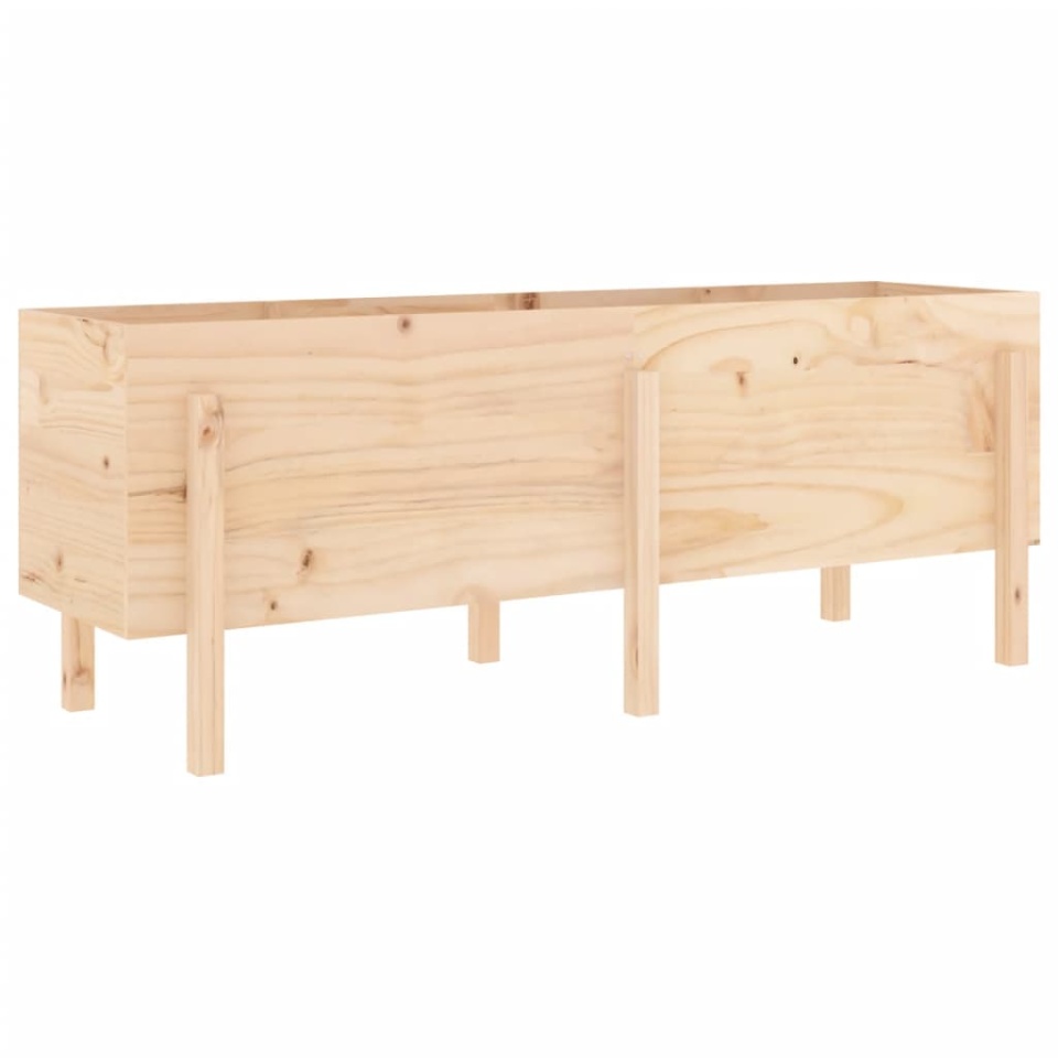 Strat înălțat de grădină, 160x50x57 cm, lemn masiv de pin - 1 | YEO