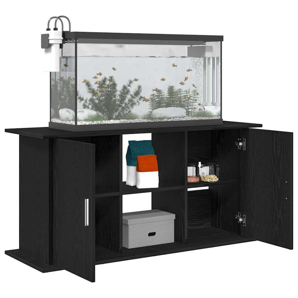 Suport acvariu Stejar negru 121x41x58 cm Lemn prelucrat - 3 | YEO