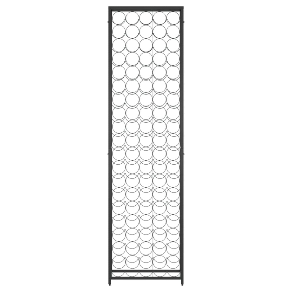 Suport sticle vin, 95 de sticle negru 54x18x200 cm fier forjat - 2 | YEO