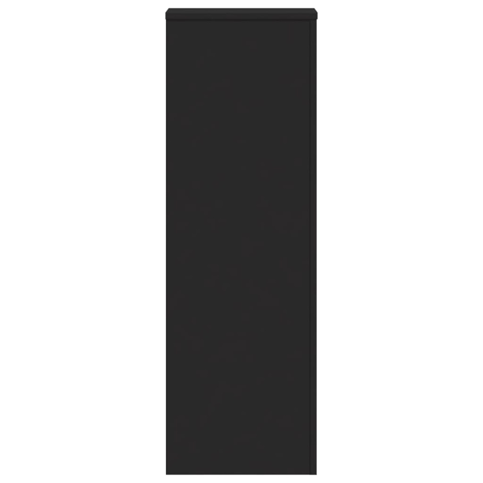Suporturi plante, 2 buc., negru, 33x33x100 cm, lemn prelucrat - 3 | YEO