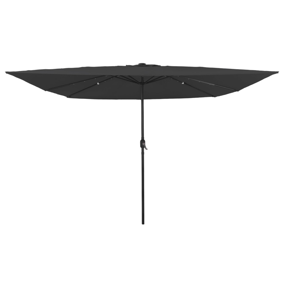 Umbrelă de grădină quadrată cu LED-uri 295x245 cm antracit - 1 | YEO