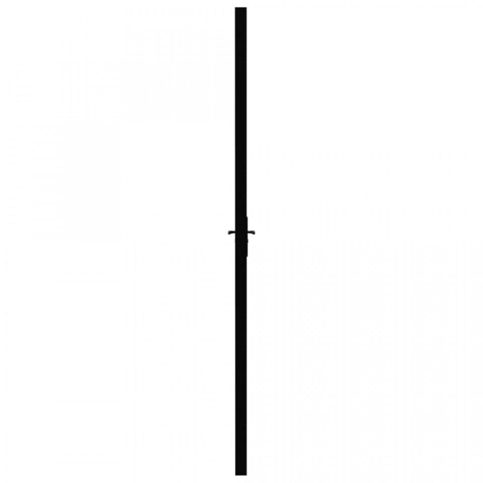 Ușă de interior, negru, 102,5x201,5 cm, sticlă ESG și aluminiu - 3 | YEO