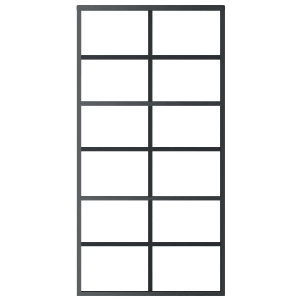 Ușă glisantă cu set feronerie, 102x205 cm, sticlă ESG/aluminiu - 3 | YEO
