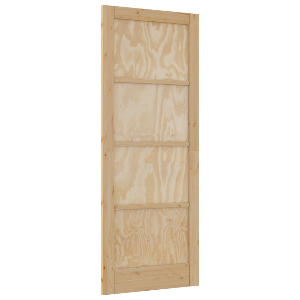 Ușă Interioară ORKDAL 83x211x4 cm Lemn Masiv de Pin - 1 | YEO