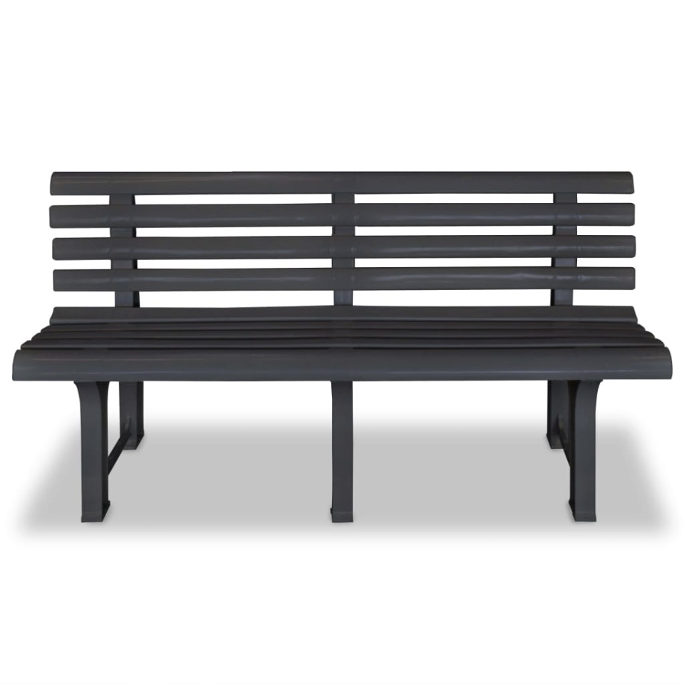 Bancă de grădină, antracit, 145,5 cm, plastic - 1 | YEO