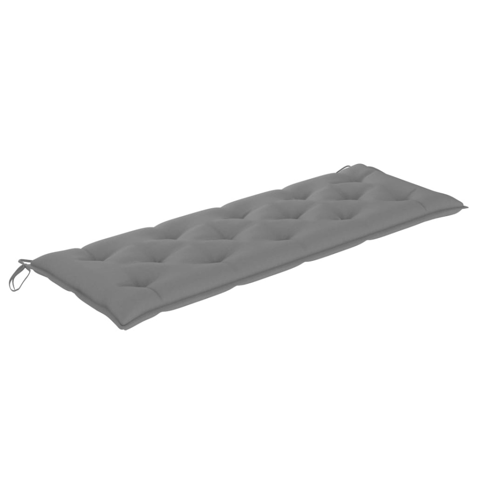 Bancă de grădină stivuibilă cu pernă, 159 cm, lemn masiv tec - 1 | YEO
