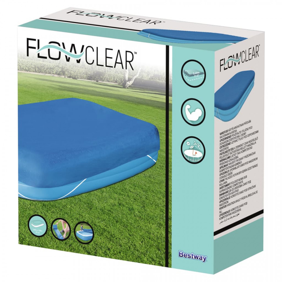 Bestway Prelată de piscină Flowclear, 305x183x56 cm - 4 | YEO