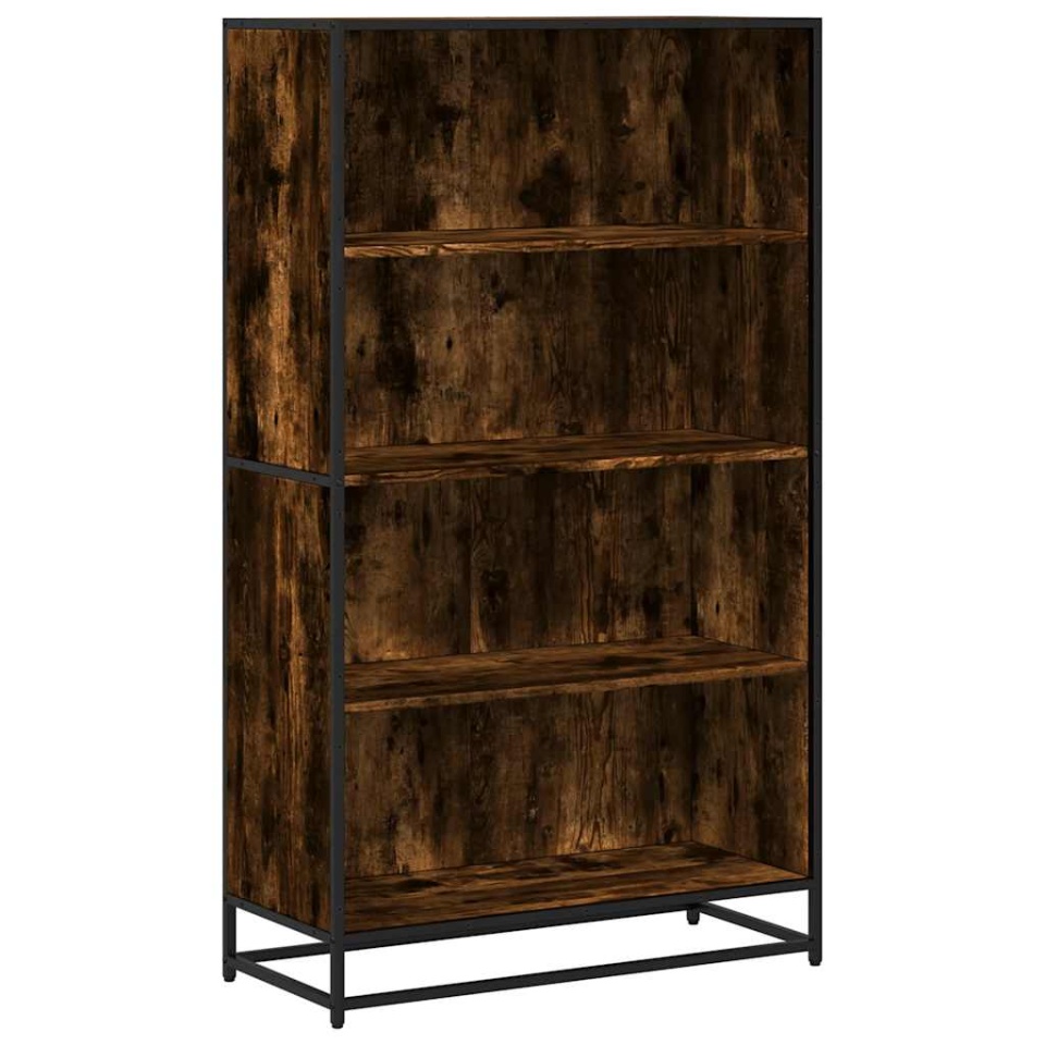 Bibliotecă, stejar fumuriu, 80,5x35x139 cm, lemn prelucrat - 1 | YEO