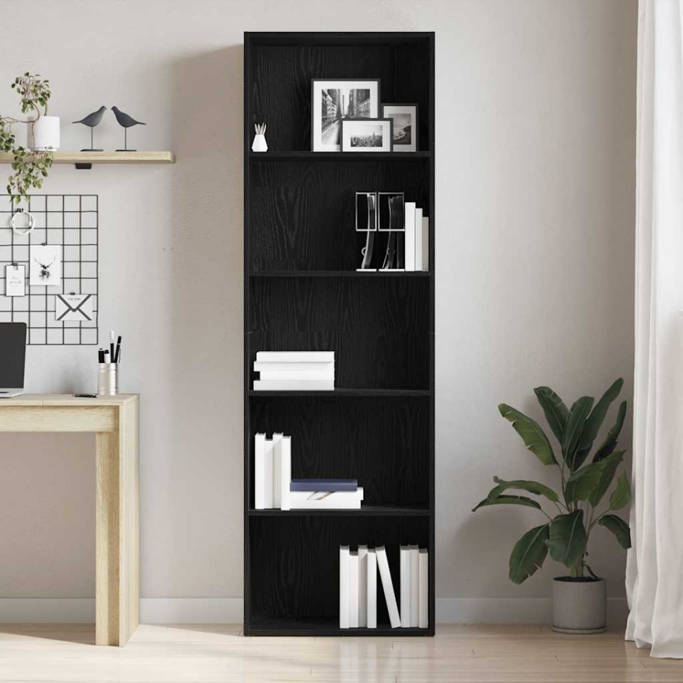 Bibliotecă Stejar negru 60x30x189 cm Lemn prelucrat - 2 | YEO