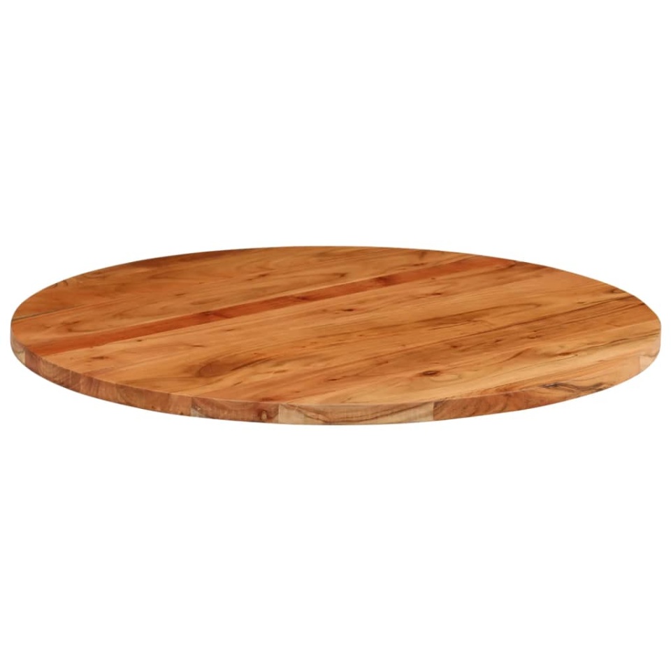 Blat de masă rotund, Ø80x2,5 cm, lemn masiv de acacia - 2 | YEO