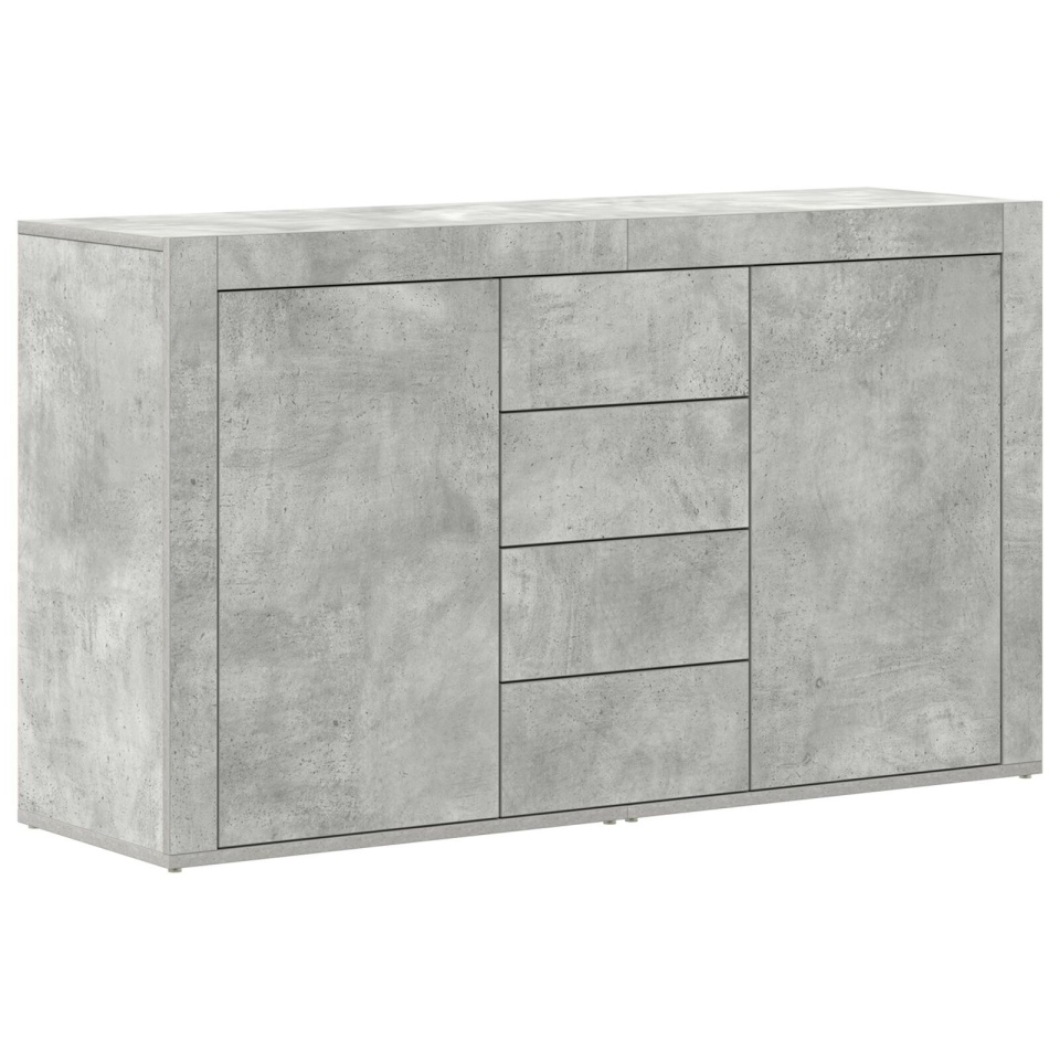 Bufet Gri Beton Lemn Prelucrat 120 x 36 x 69 cm Depozitare - 1 | YEO