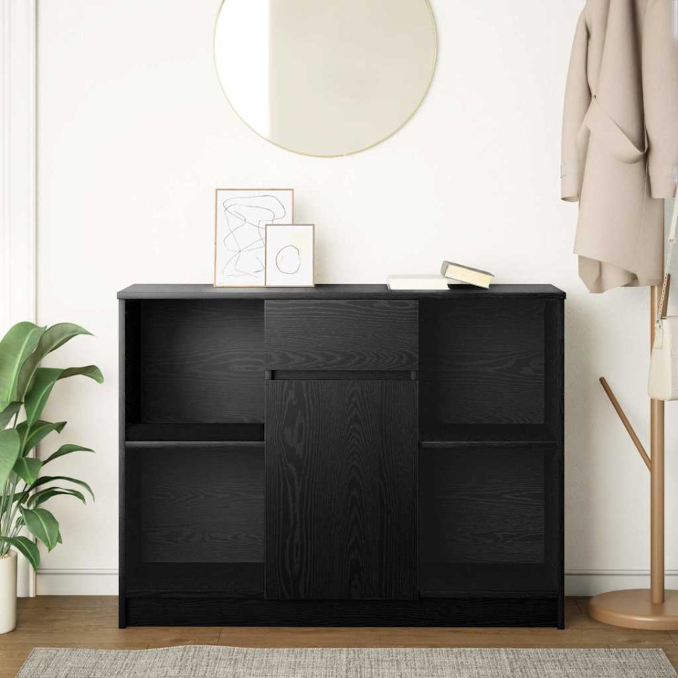 Bufetă cu sertar Stejar negru 101x35x76 cm Lemn prelucrat - 2 | YEO