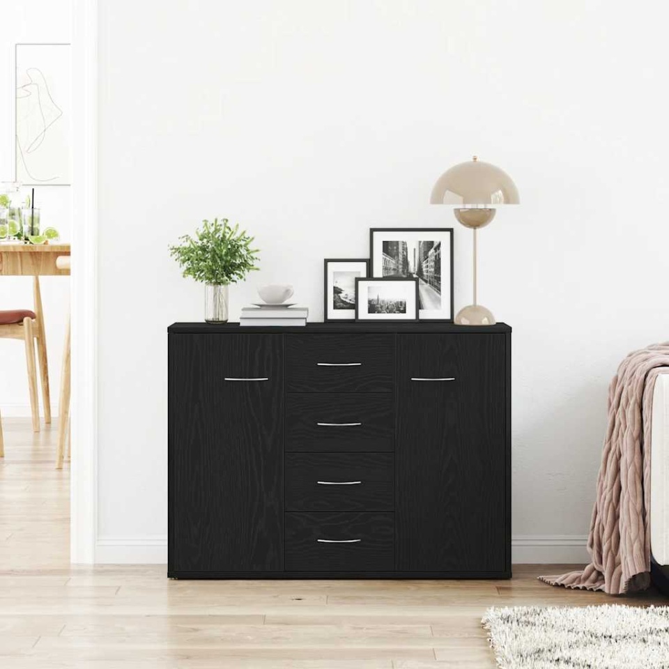Bufetă, stejar negru, 88x30x64 cm, lemn prelucrat - 2 | YEO