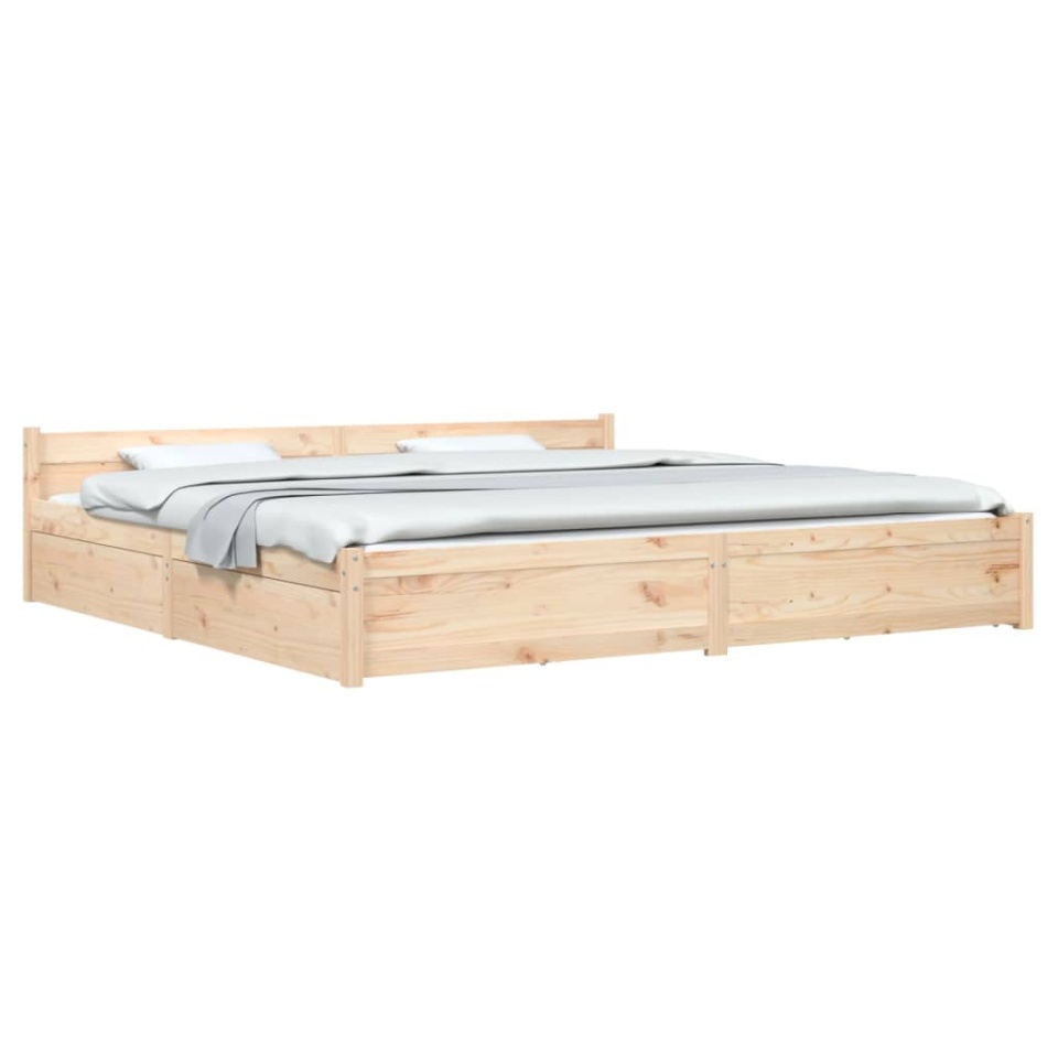 Cadru de pat cu sertare Super King, 180x200 cm - 2 | YEO
