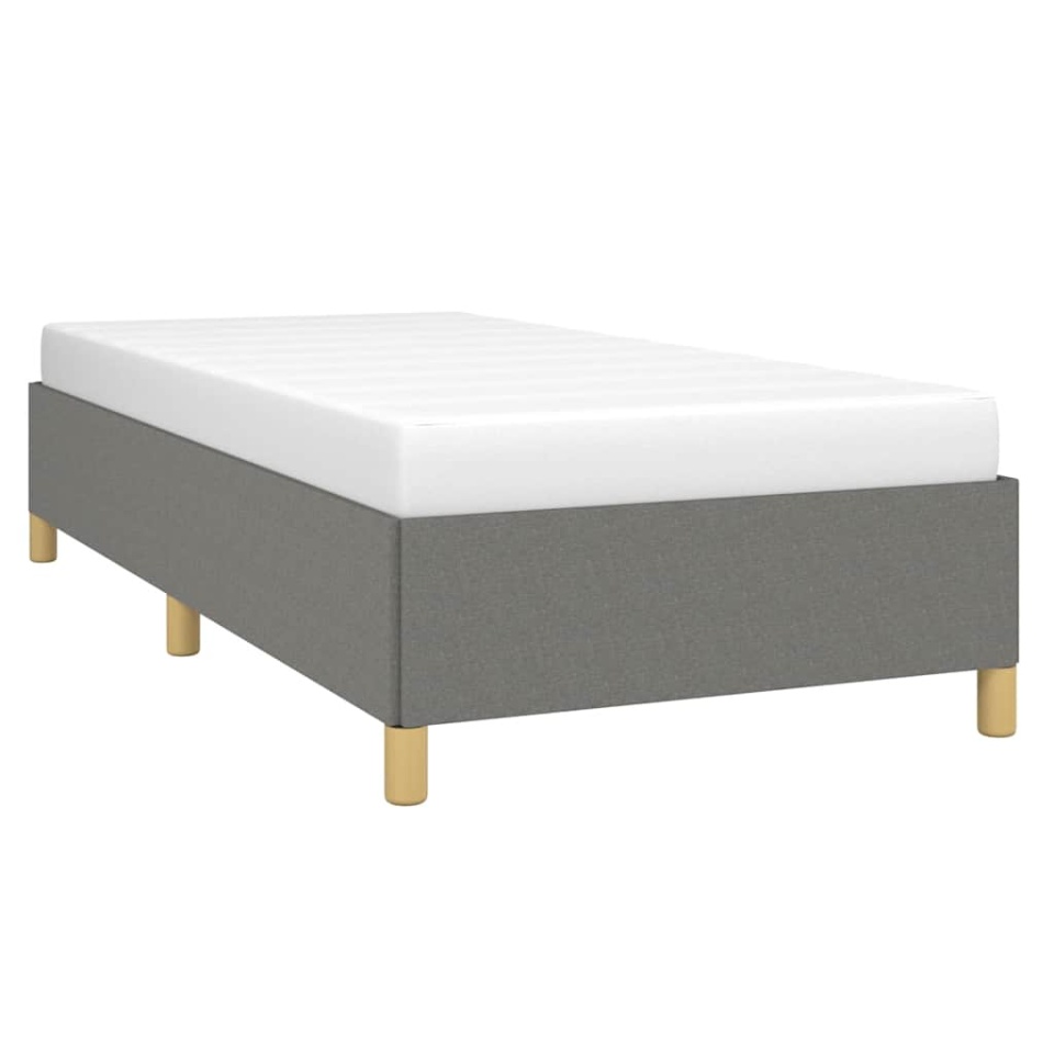 Cadru de pat fără saltea, gri închis, 90x200 cm, textil - 2 | YEO