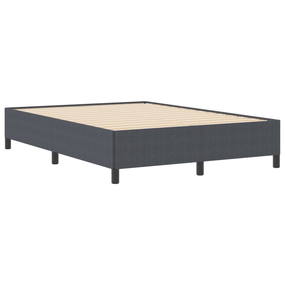 Cadru de pat Gri închis 140x200 cm din material corduroy - 2 | YEO