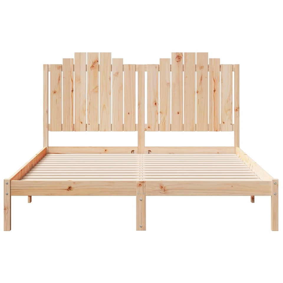 Cadru pat foarte lung fără saltea, 140x220 cm, lemn masiv - 3 | YEO